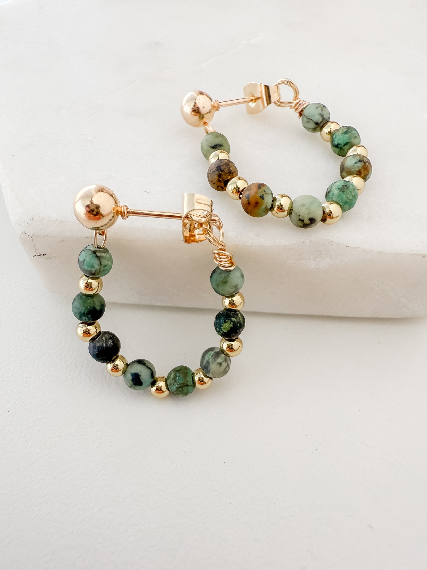 Zion Turquoise Hoops