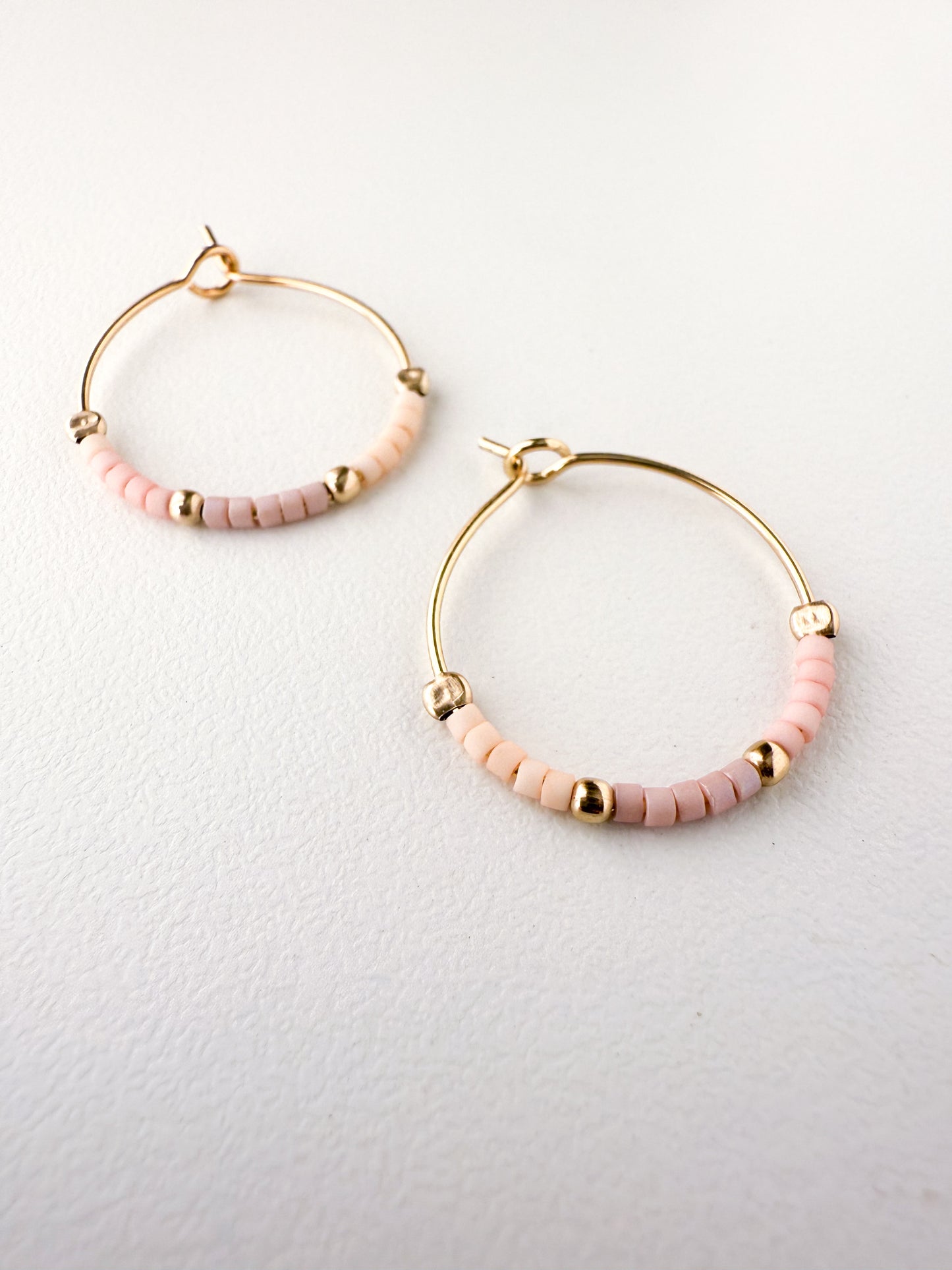 Seashell Blossom Dainty Hoops
