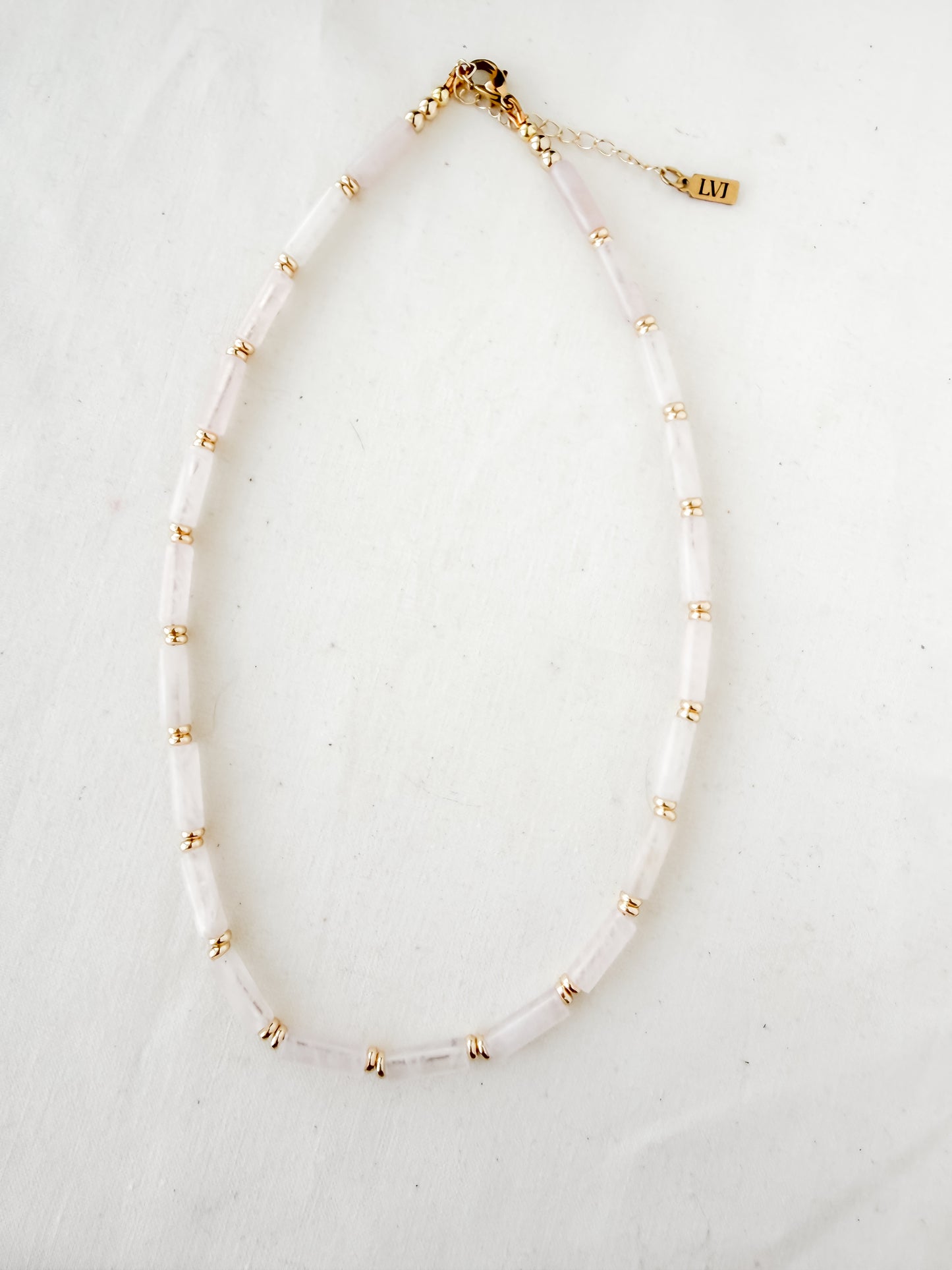 Seraphina Necklace- Rose Quartz