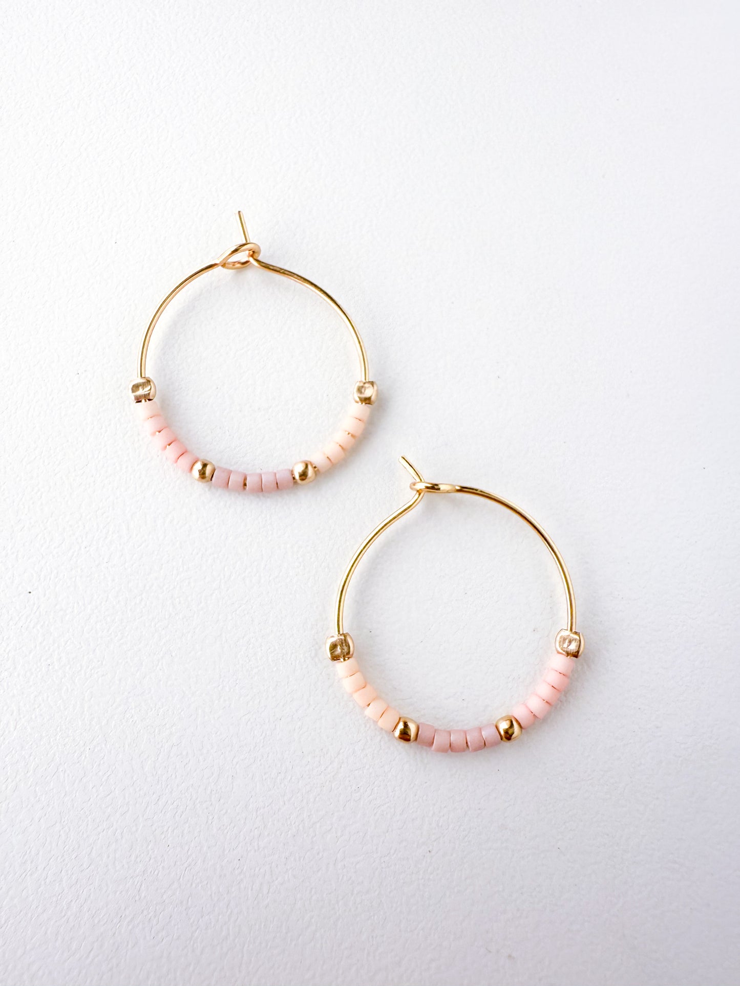 Seashell Blossom Dainty Hoops