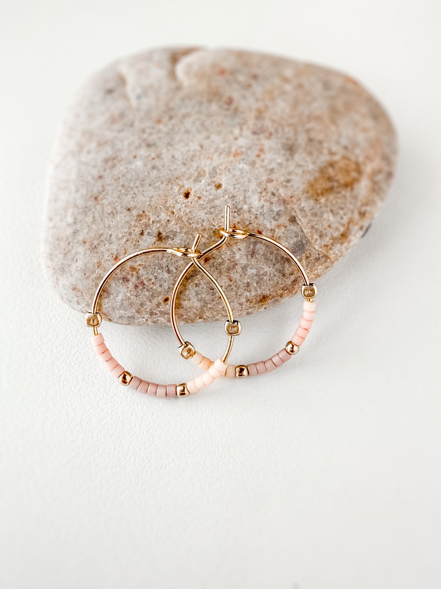 Seashell Blossom Dainty Hoops
