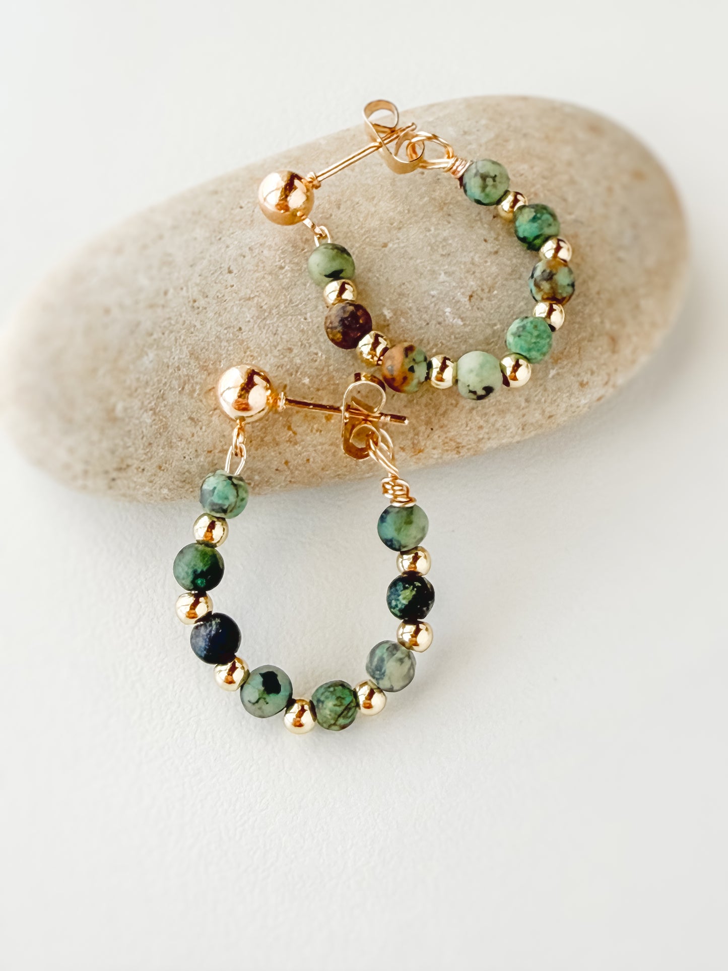 Zion Turquoise Hoops