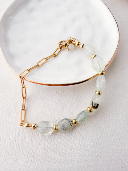 Meadowlight | Prehnite Bracelet