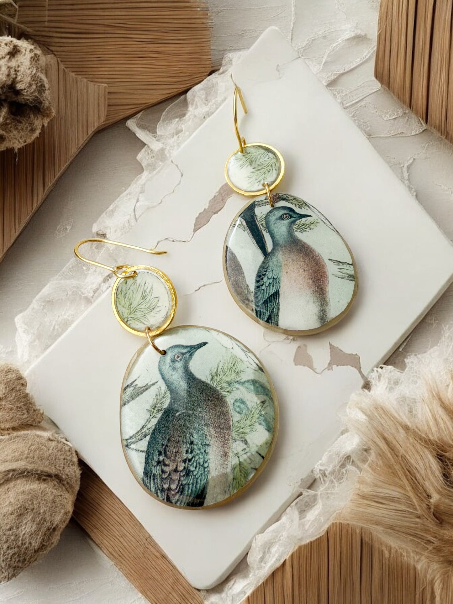 Passenger Pigeon Earrings