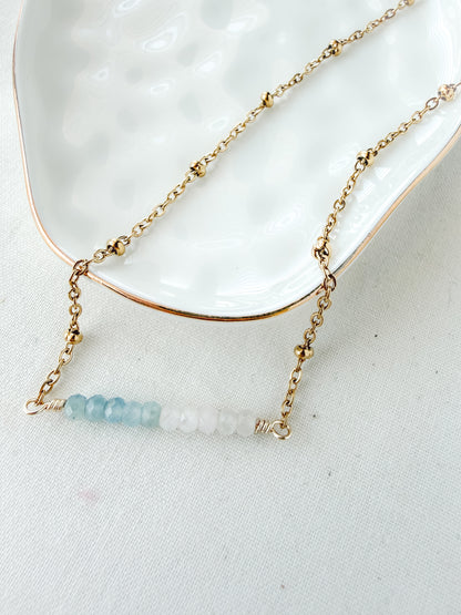 Seafoam Bar Necklace