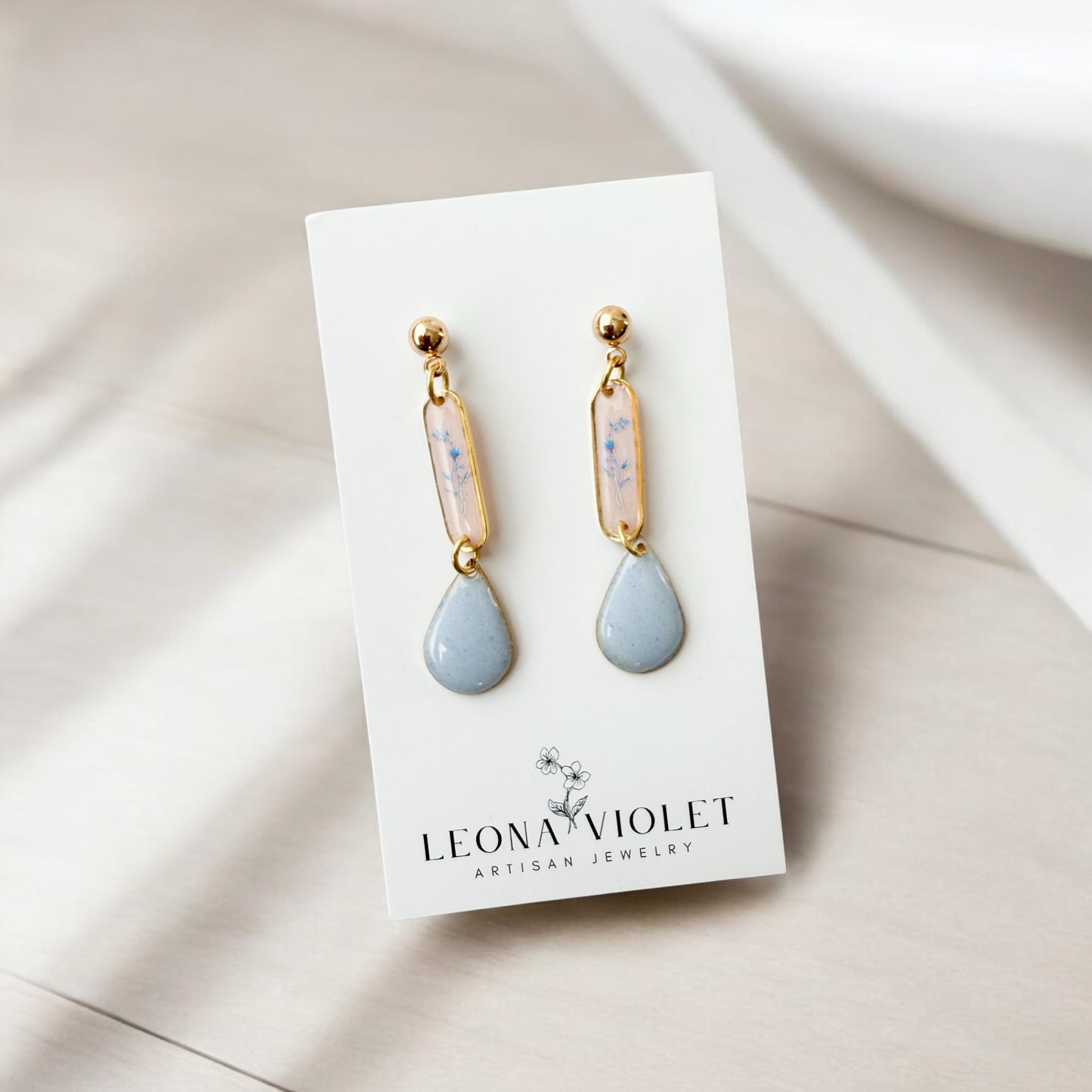 Petal Dewdrop Earrings