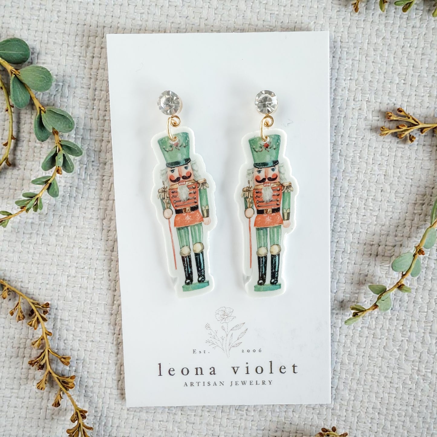 Evergreen Nutcracker Earrings