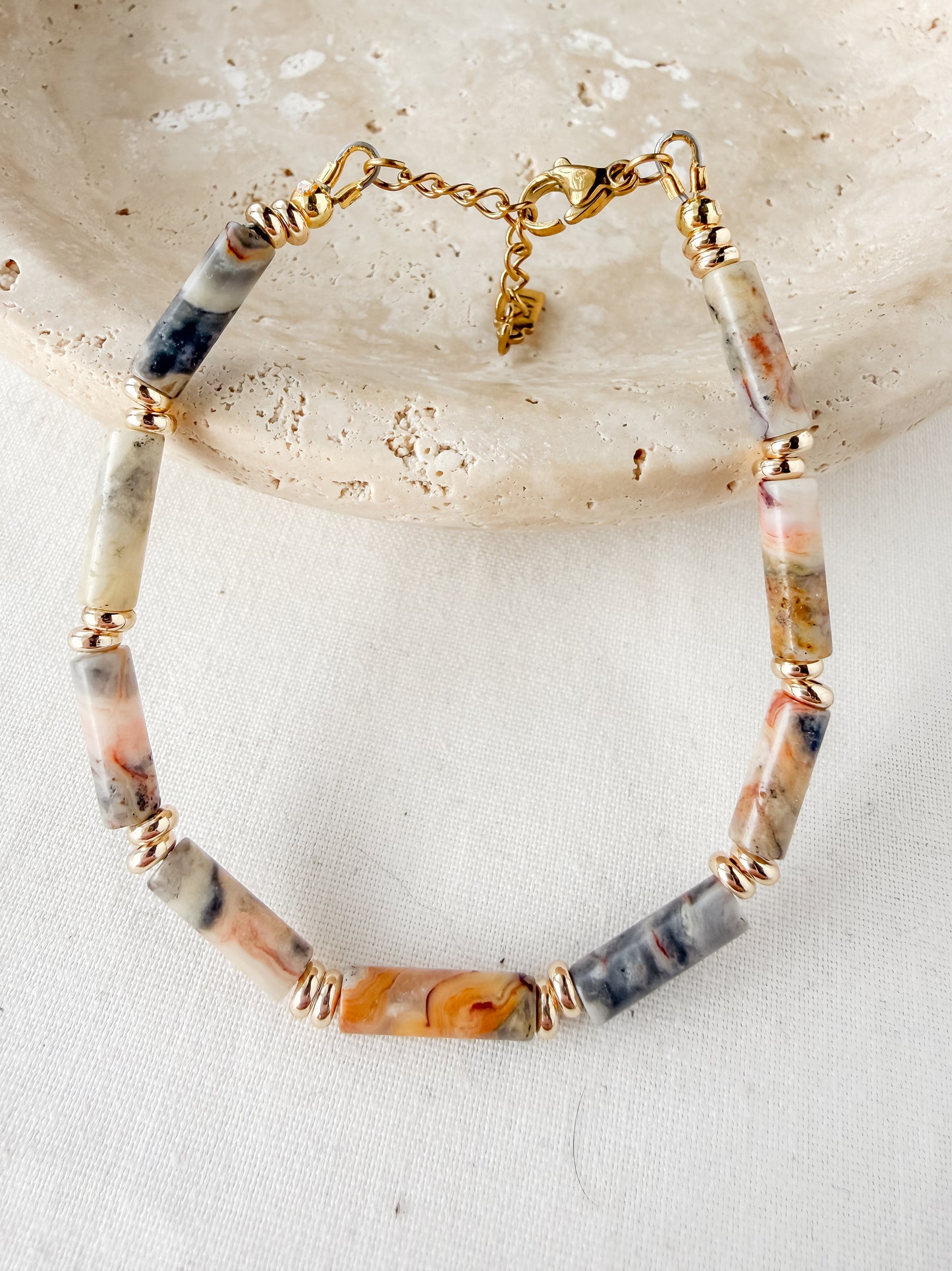 Seraphina Bracelet- Crazy Lace Agate