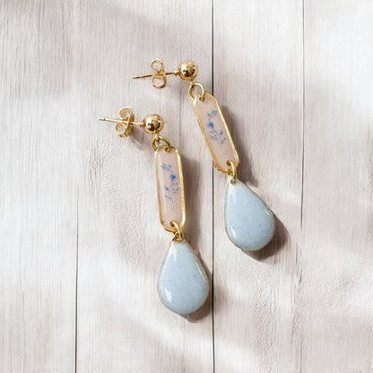 Petal Dewdrop Earrings