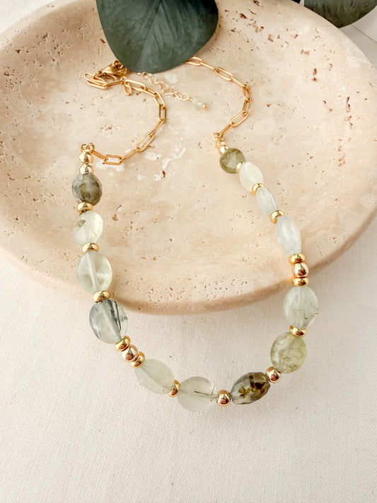 Meadowlight | Prehnite Necklace