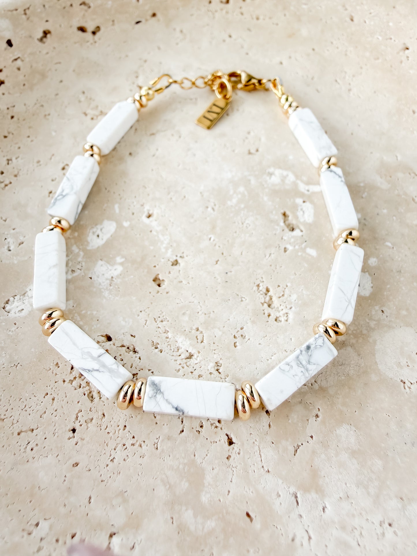 Seraphina Bracelet- White Howlite