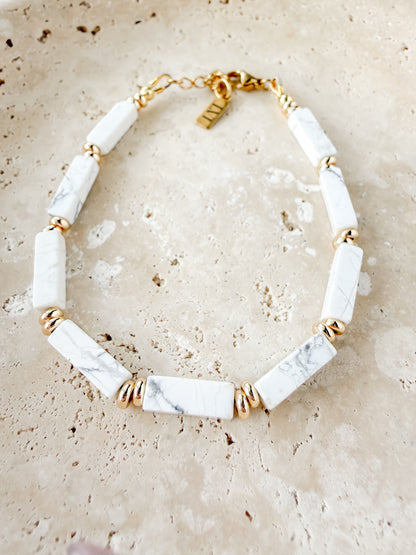 Seraphina Bracelet- White Howlite