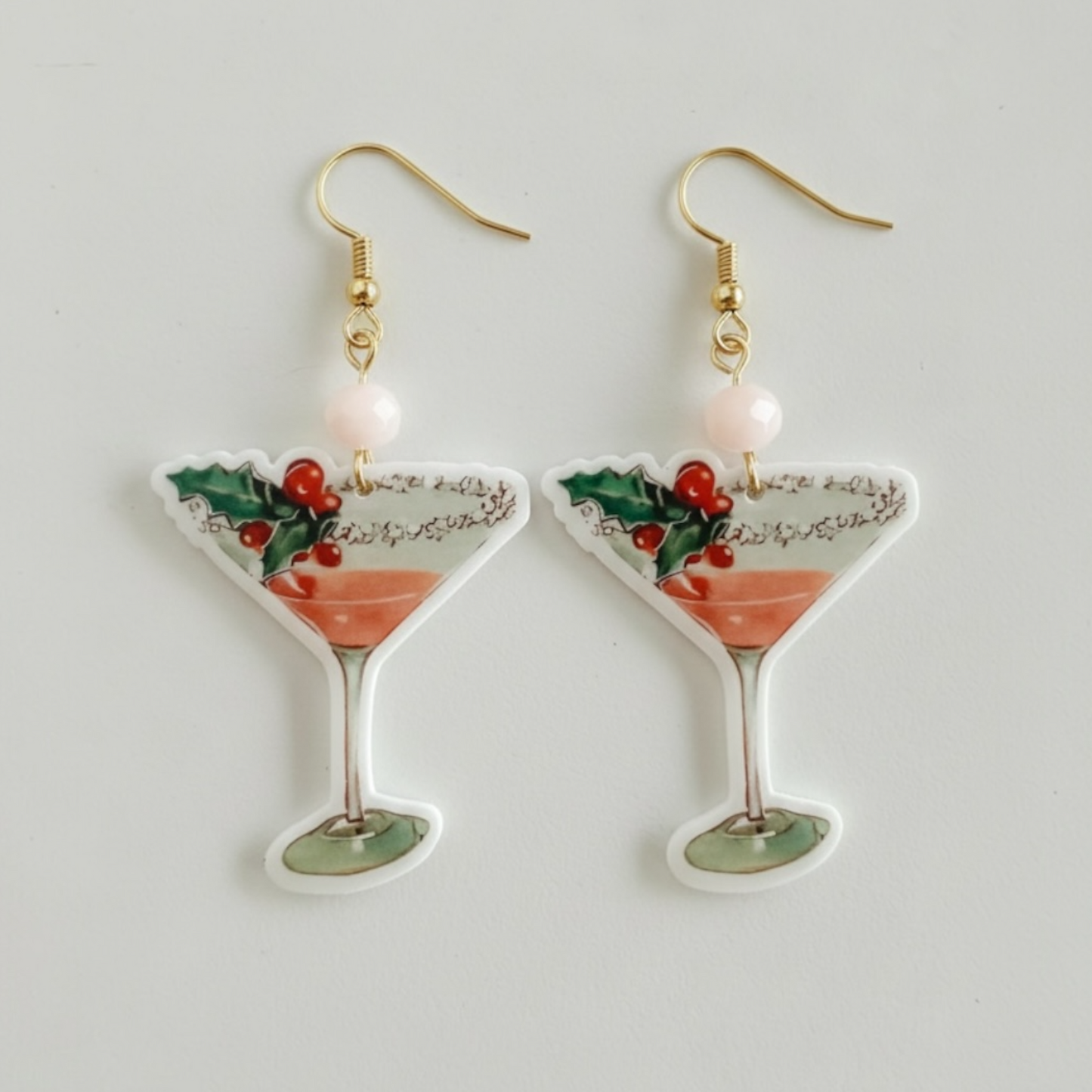 Holly Spritz Martini Earrings