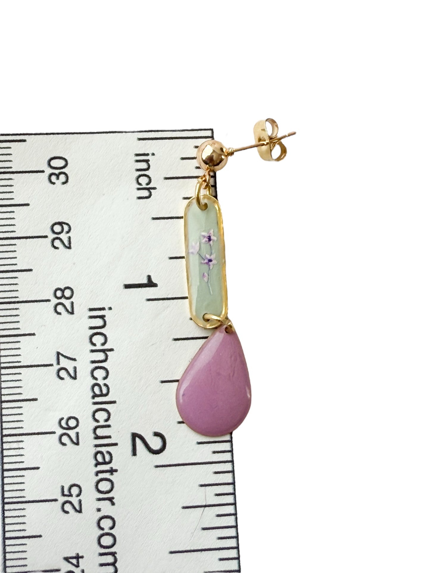 Lilac Dewdrop Earrings