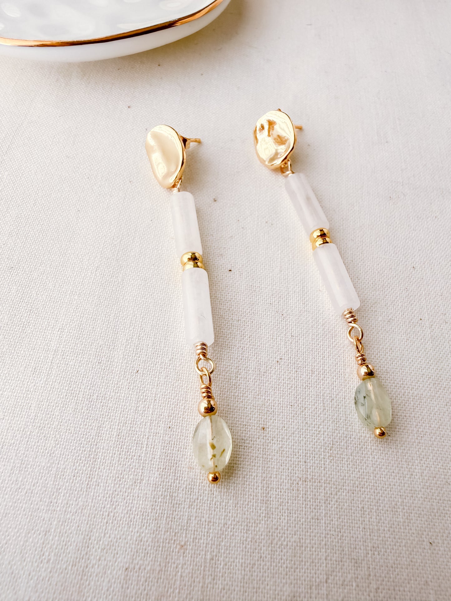 Meadowlight | Prehnite Earrings