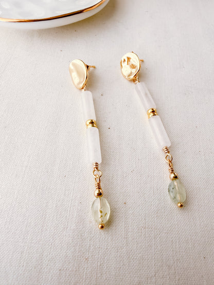 Meadowlight | Prehnite Earrings