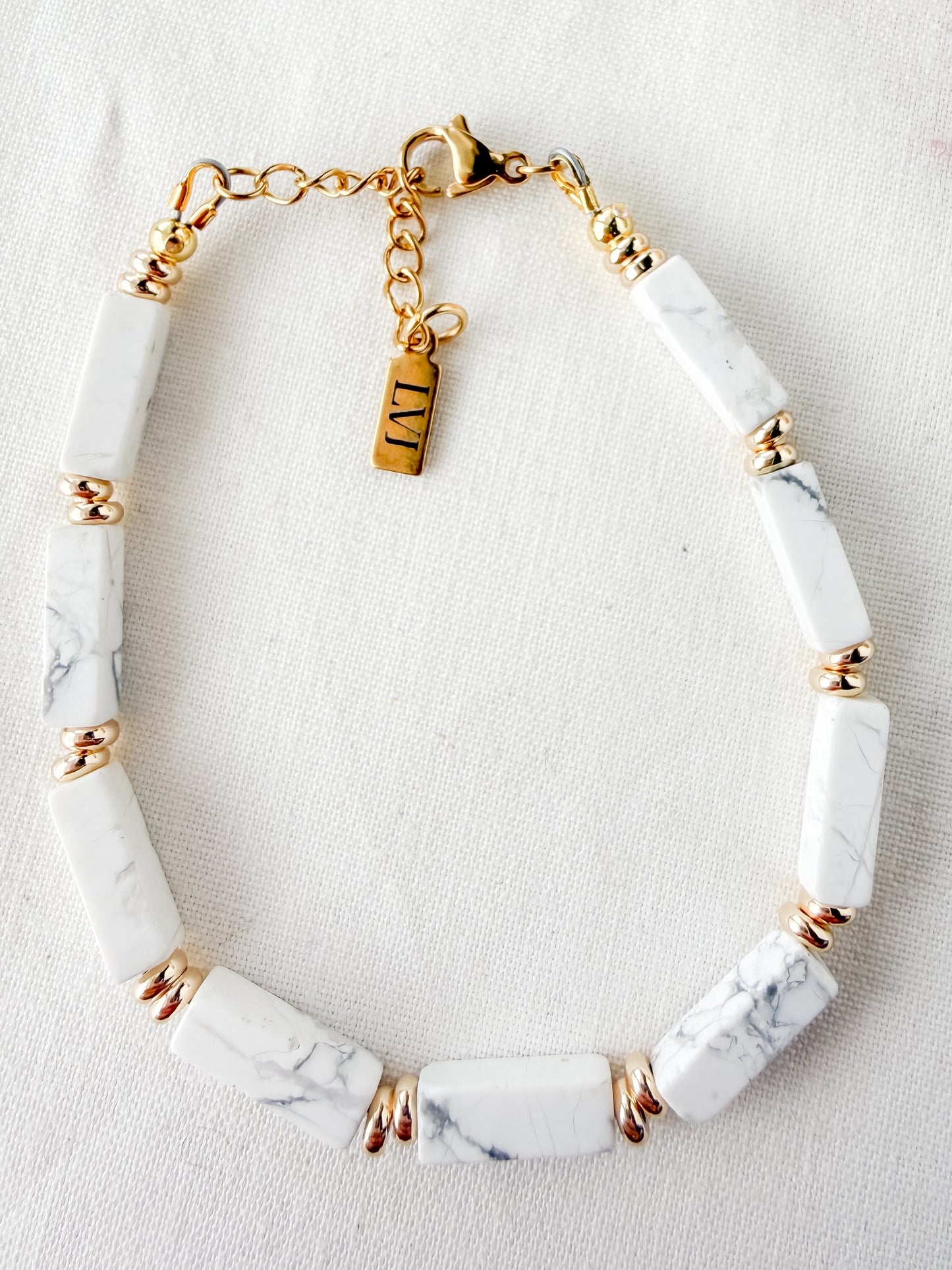 Seraphina Bracelet- White Howlite