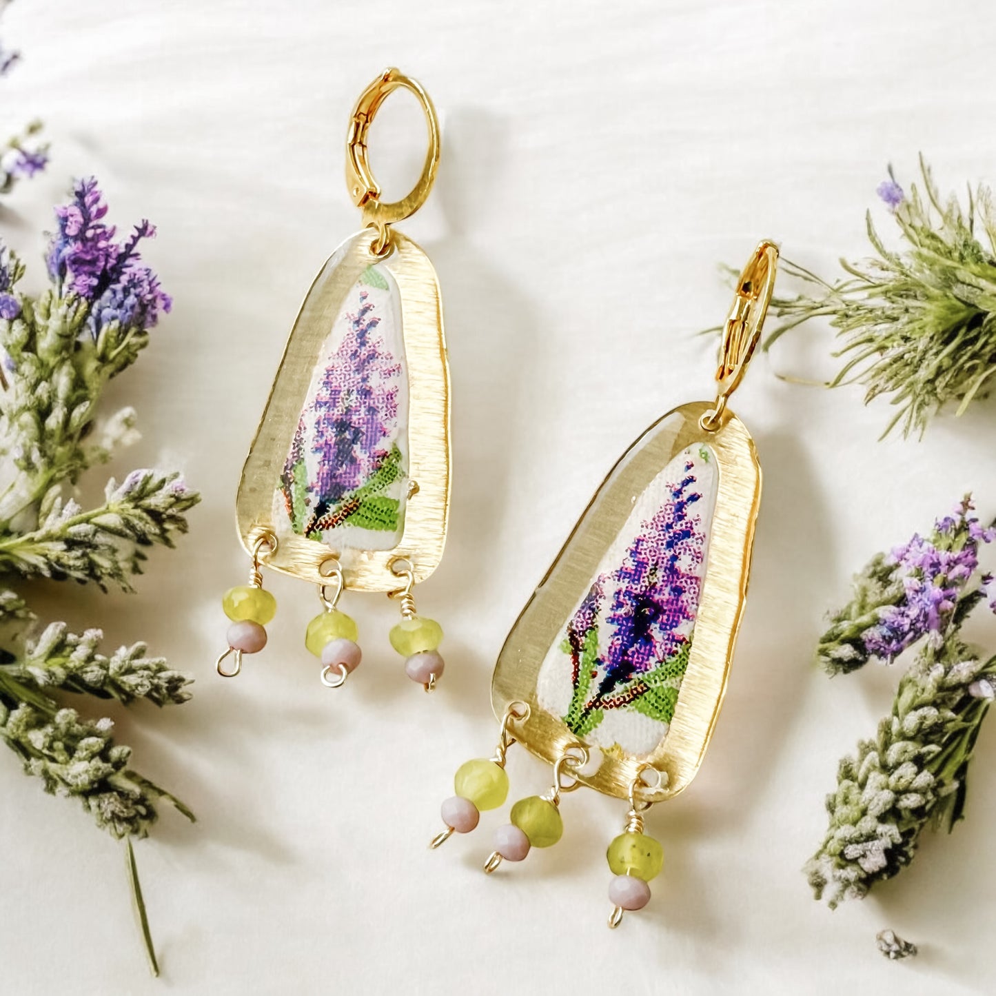 Lavender Falls Earrings