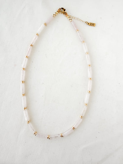 Seraphina Necklace- Rose Quartz