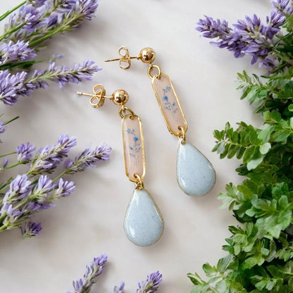 Petal Dewdrop Earrings