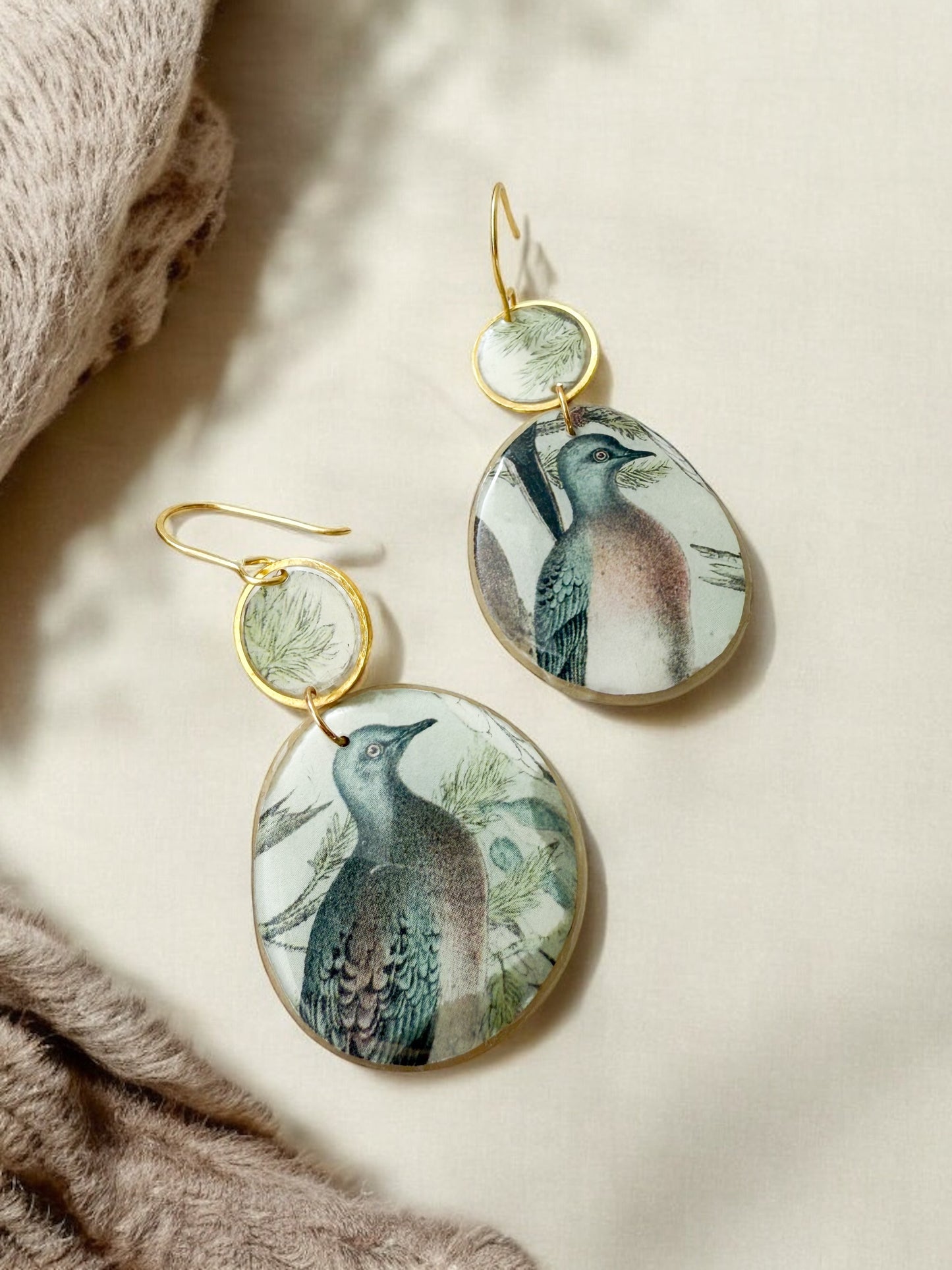 Passenger Pigeon Earrings