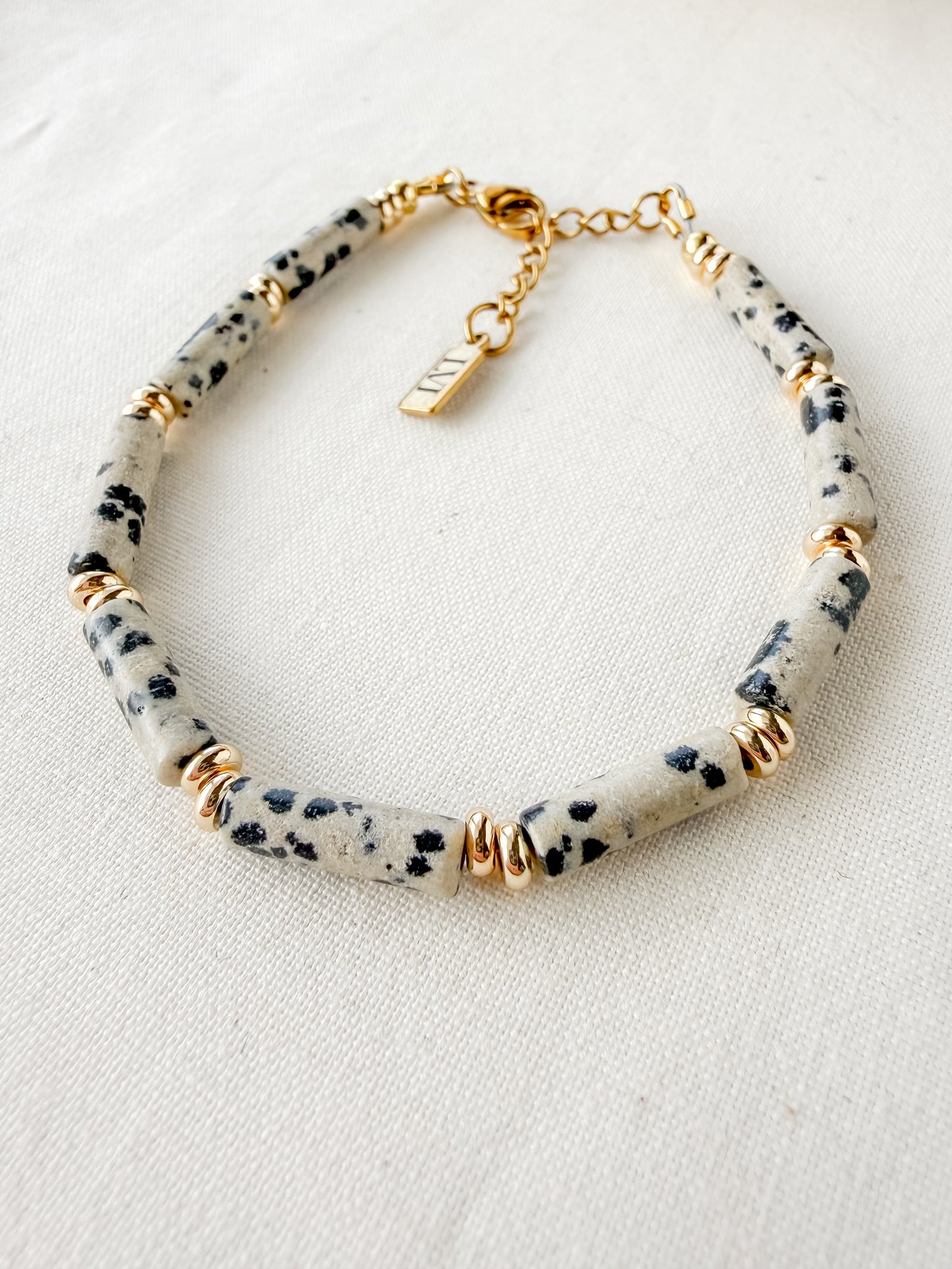 Seraphina Bracelet- Dalmatian Jasper