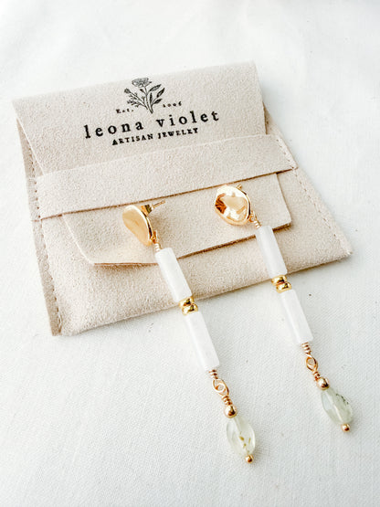 Meadowlight | Prehnite Earrings