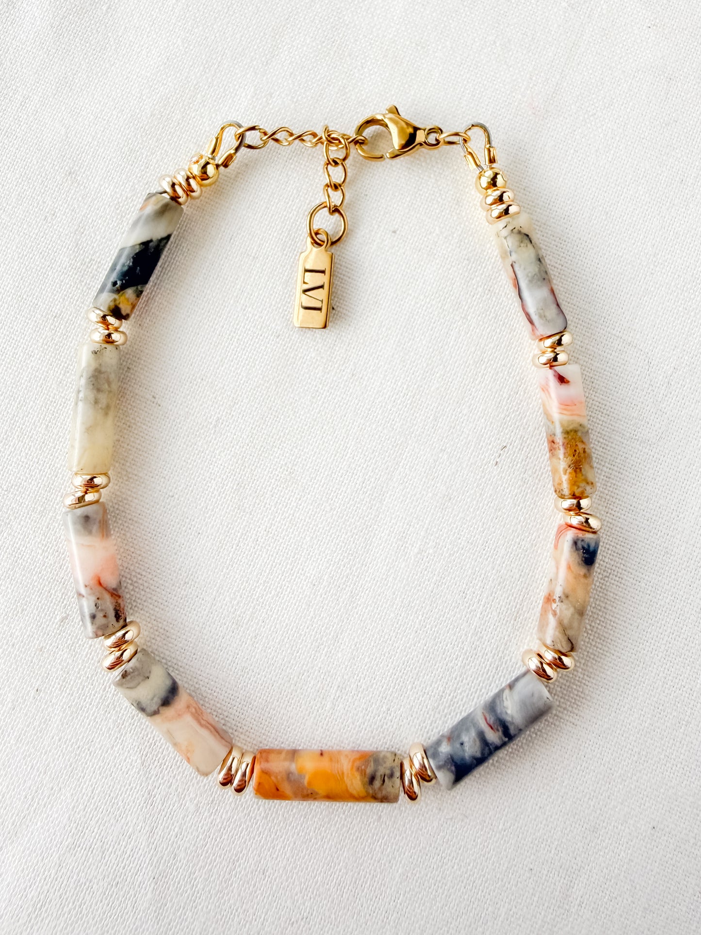 Seraphina Bracelet- Crazy Lace Agate