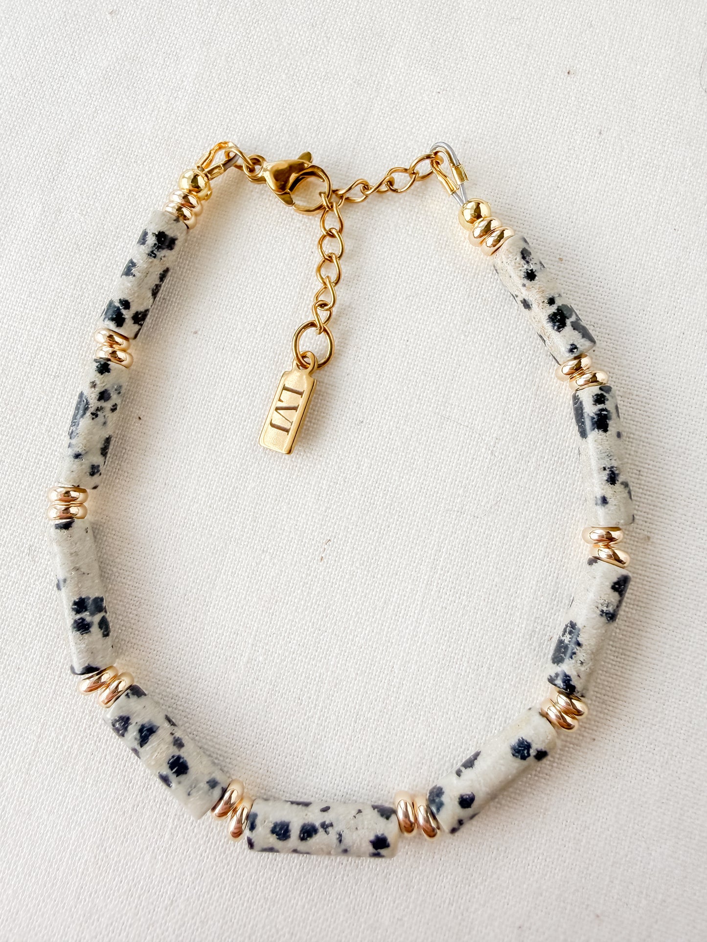 Seraphina Bracelet- Dalmatian Jasper