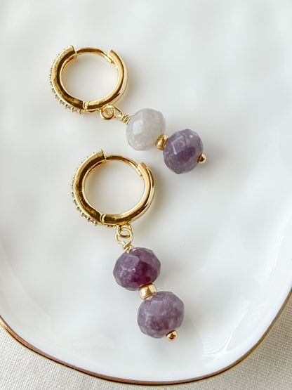 Moonlit Lilac Earrings