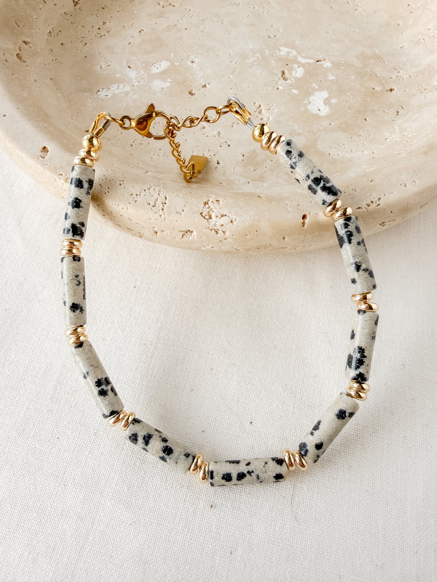 Seraphina Bracelet- Dalmatian Jasper