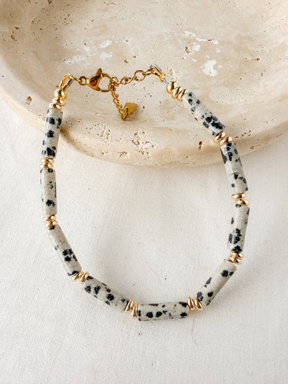 Seraphina Bracelet- Dalmatian Jasper