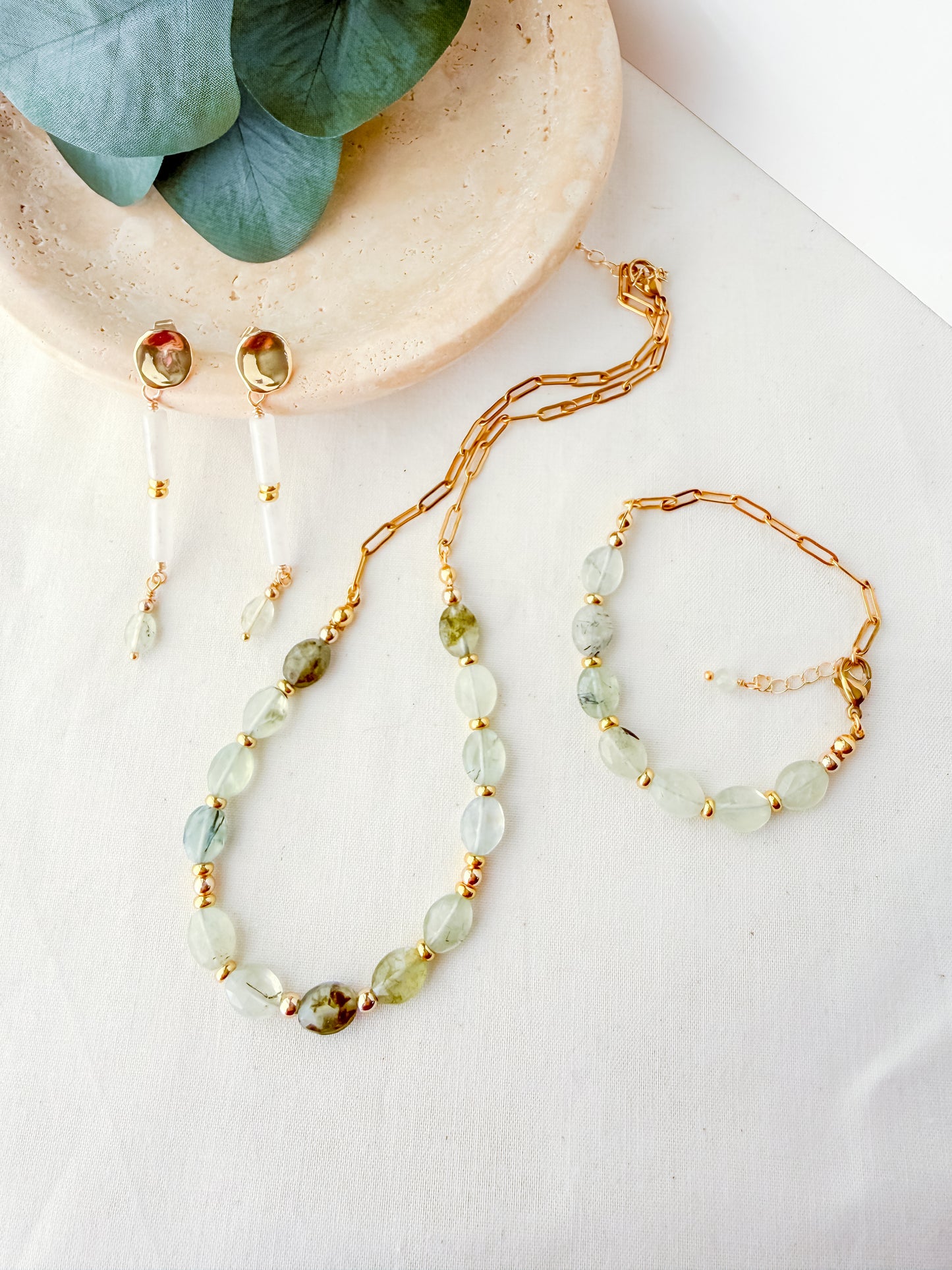 Meadowlight | Prehnite Necklace