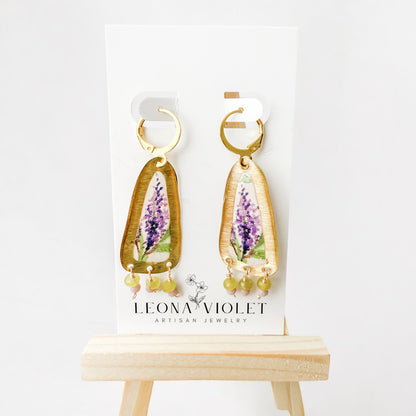 Lavender Falls Earrings