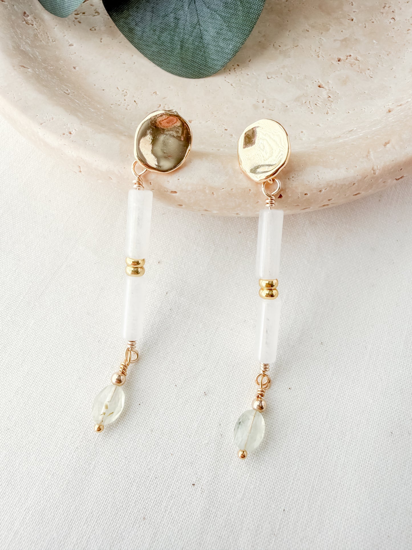 Meadowlight | Prehnite Earrings