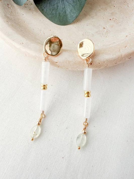 Meadowlight | Prehnite Earrings