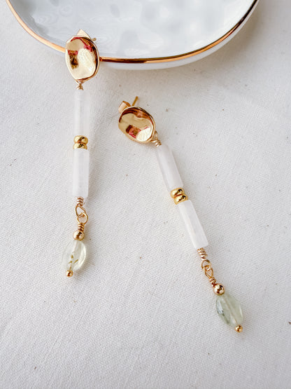 Meadowlight | Prehnite Earrings