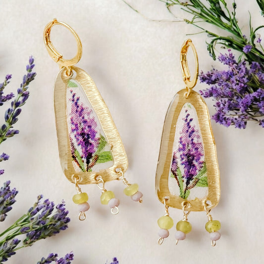 Lavender Falls Earrings