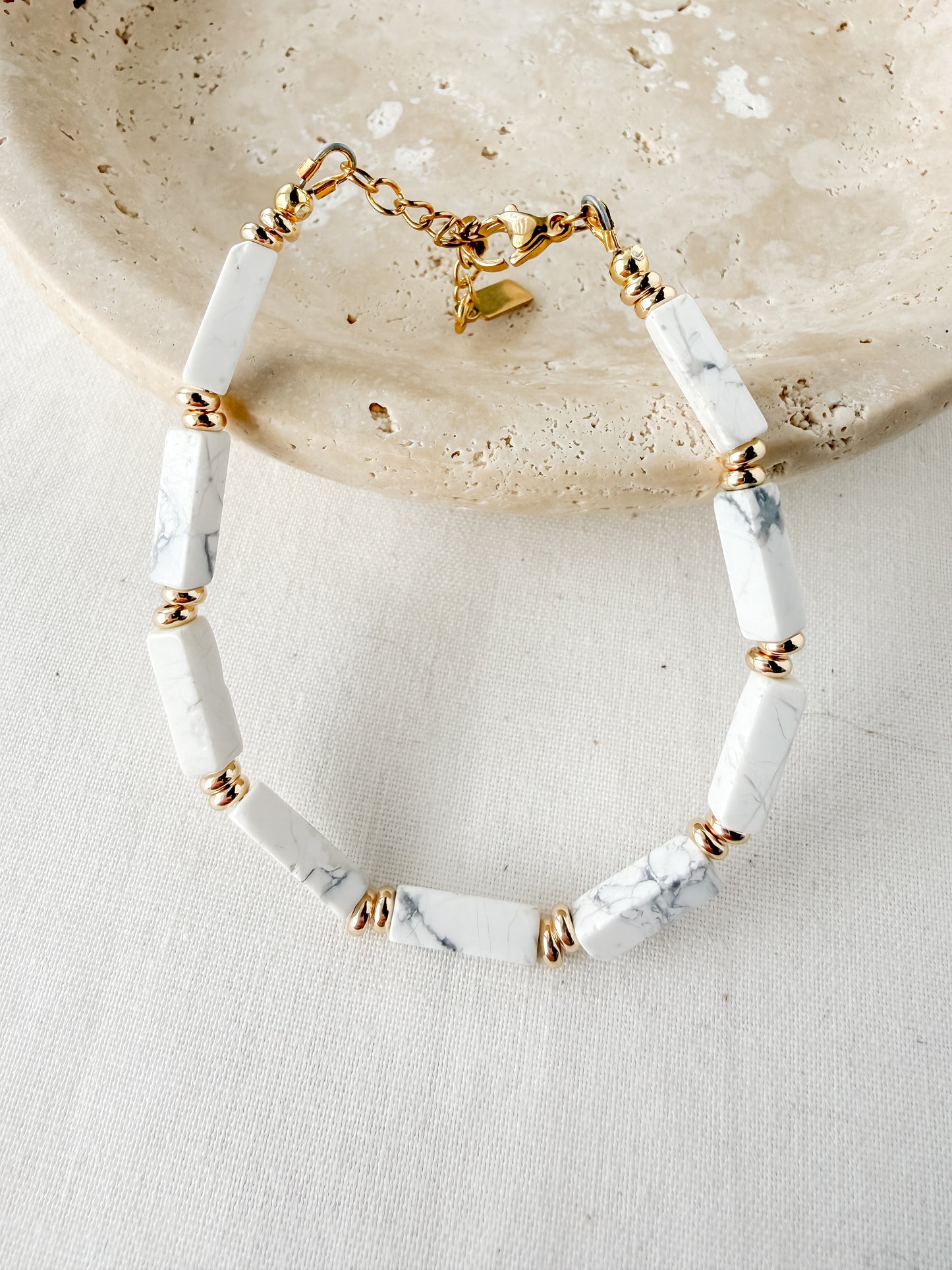 Seraphina Bracelet- White Howlite