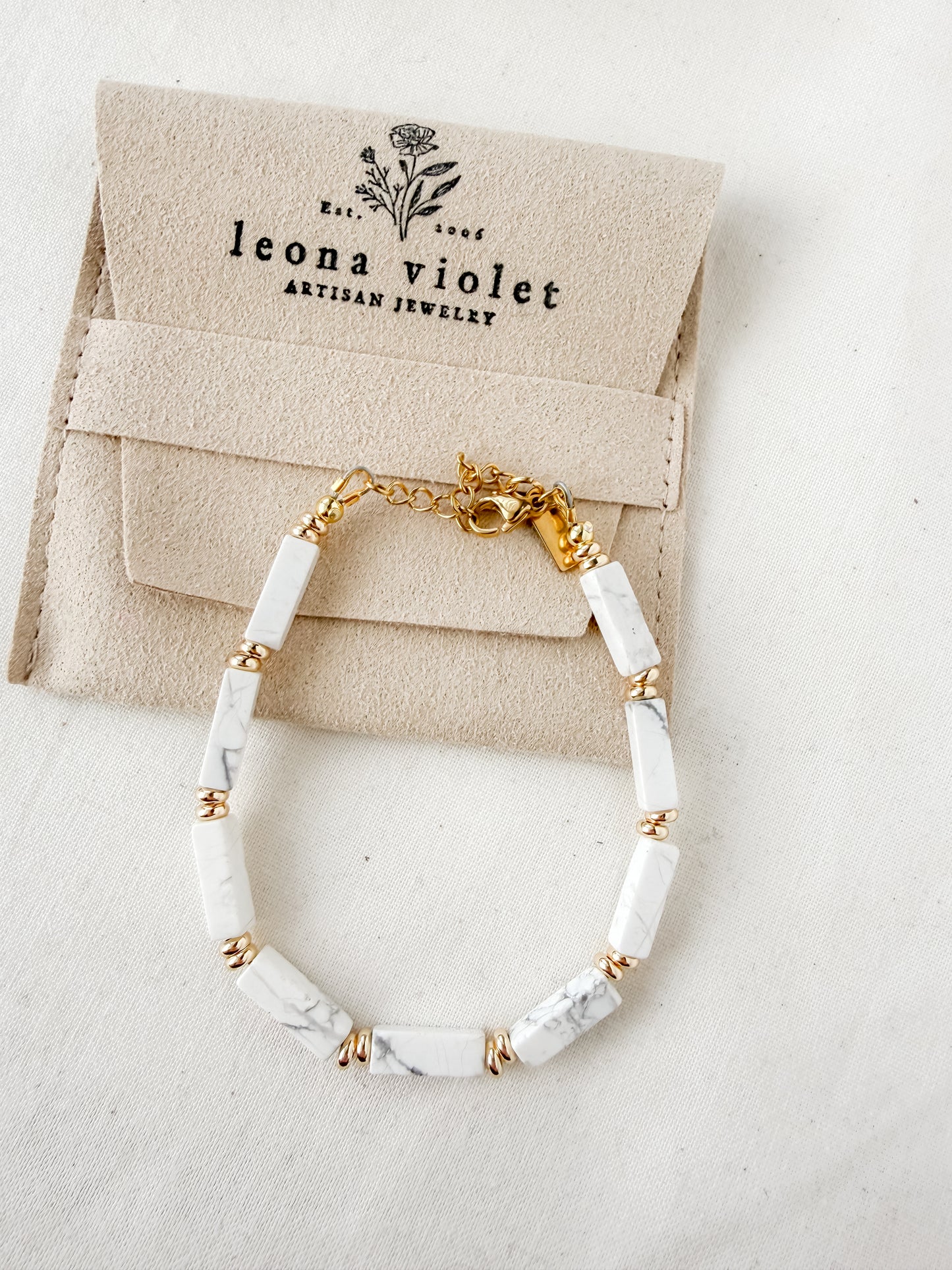 Seraphina Bracelet- White Howlite