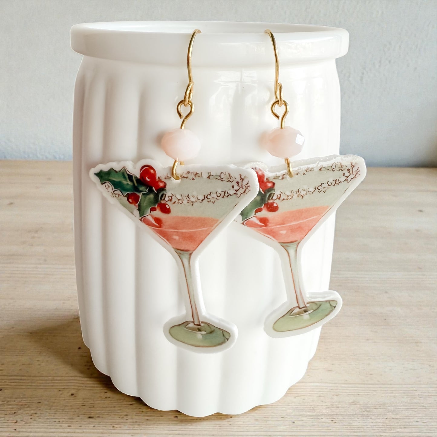 Holly Spritz Martini Earrings