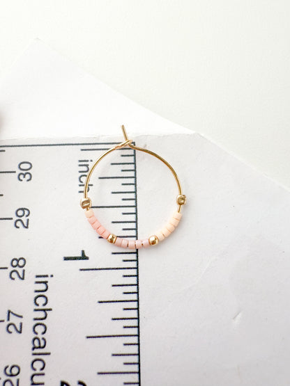 Seashell Blossom Dainty Hoops