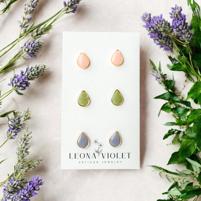 Wisteria Lane Teardrop Studs