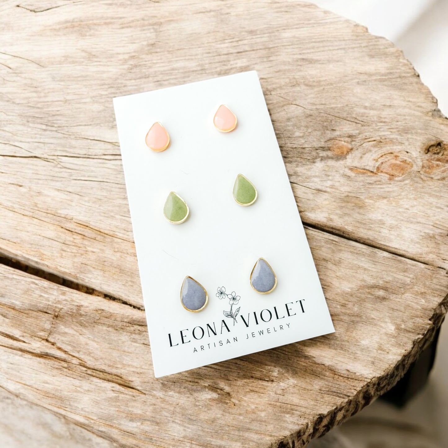 Wisteria Lane Teardrop Studs