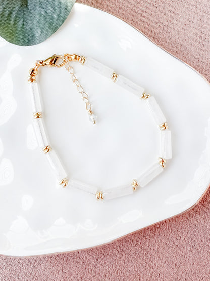 Seraphina Bracelet- White Quartz