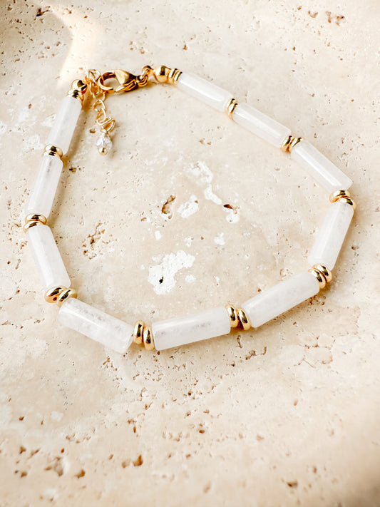 Seraphina Bracelet- White Quartz