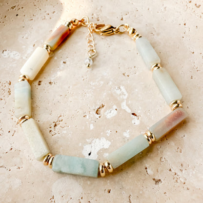 Seraphina Bracelet- Amazonite Rectangle