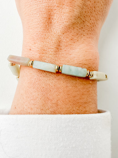 Seraphina Bracelet- Amazonite Rectangle