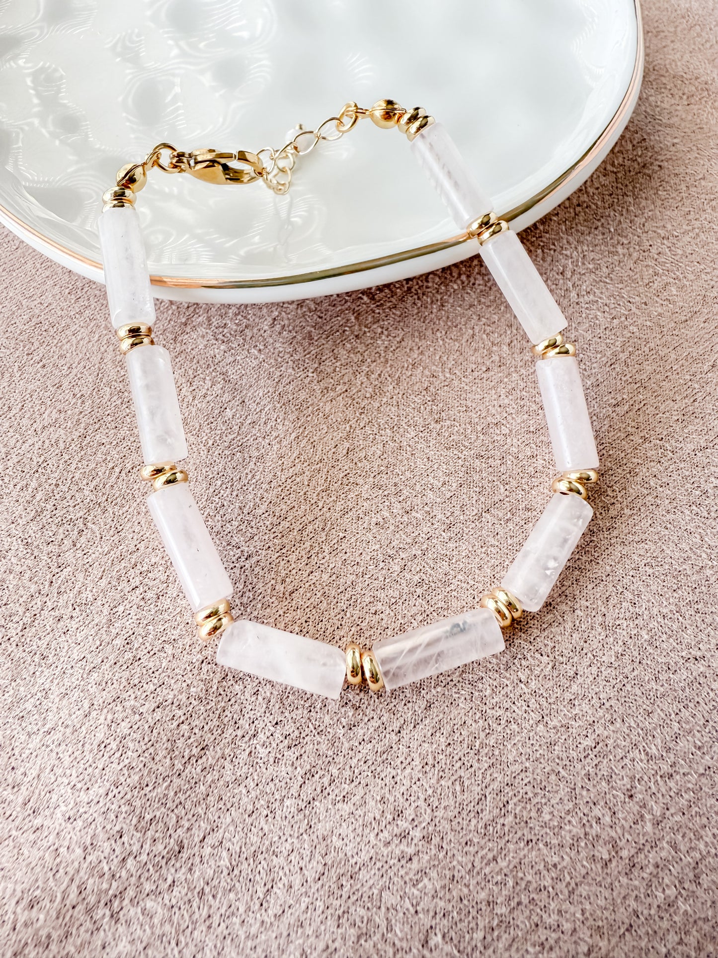 Seraphina Bracelet- Rose Quartz