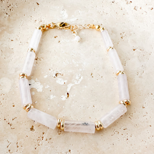 Seraphina Bracelet- Rose Quartz